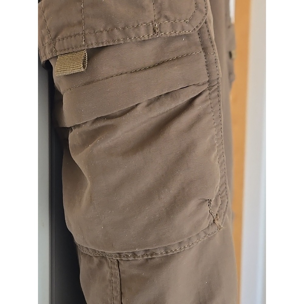 Cabela's Mens 40x32 Brown Convertible Cargo Pants Zip-Off Belted Hiking Fishing - Picture 6 of 13